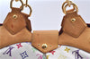 Authentic LOUIS VUITTON Monogram Multicolor Ursula Hand Bag M40123 White H7405