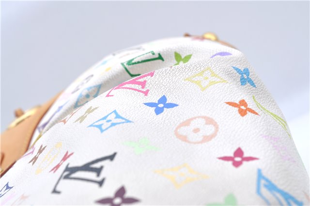Authentic LOUIS VUITTON Monogram Multicolor Ursula Hand Bag M40123 White H7405