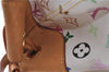 Authentic LOUIS VUITTON Monogram Multicolor Ursula Hand Bag M40123 White H7405