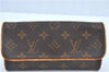 Authentic LOUIS VUITTON Monogram Pochette Twin PM Shoulder Bag M51854 LV H7409