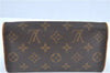 Authentic LOUIS VUITTON Monogram Pochette Twin PM Shoulder Bag M51854 LV H7409