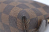 Authentic LOUIS VUITTON Damier Pochette Cosmetic Pouch N47516 LV H7410