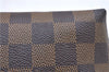 Authentic LOUIS VUITTON Damier Pochette Cosmetic Pouch N47516 LV H7410