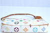 LOUIS VUITTON Monogram Multicolor Pochette Accessoires Pouch M92649 White H7413