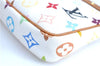 LOUIS VUITTON Monogram Multicolor Pochette Accessoires Pouch M92649 White H7413