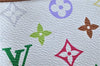 LOUIS VUITTON Monogram Multicolor Pochette Accessoires Pouch M92649 White H7413