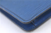 Authentic LOUIS VUITTON Epi Montaigne 23 Clutch Bag Blue M52665 LV H7427