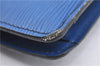 Authentic LOUIS VUITTON Epi Montaigne 23 Clutch Bag Blue M52665 LV H7427