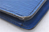 Authentic LOUIS VUITTON Epi Montaigne 23 Clutch Bag Blue M52665 LV H7427