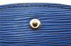 Authentic LOUIS VUITTON Epi Montaigne 23 Clutch Bag Blue M52665 LV H7427