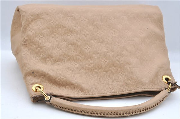 Auth LOUIS VUITTON Monogram Empreinte Artsy MM Shoulder Bag M41182 Beige H7435