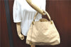 Auth LOUIS VUITTON Monogram Empreinte Artsy MM Shoulder Bag M41182 Beige H7435