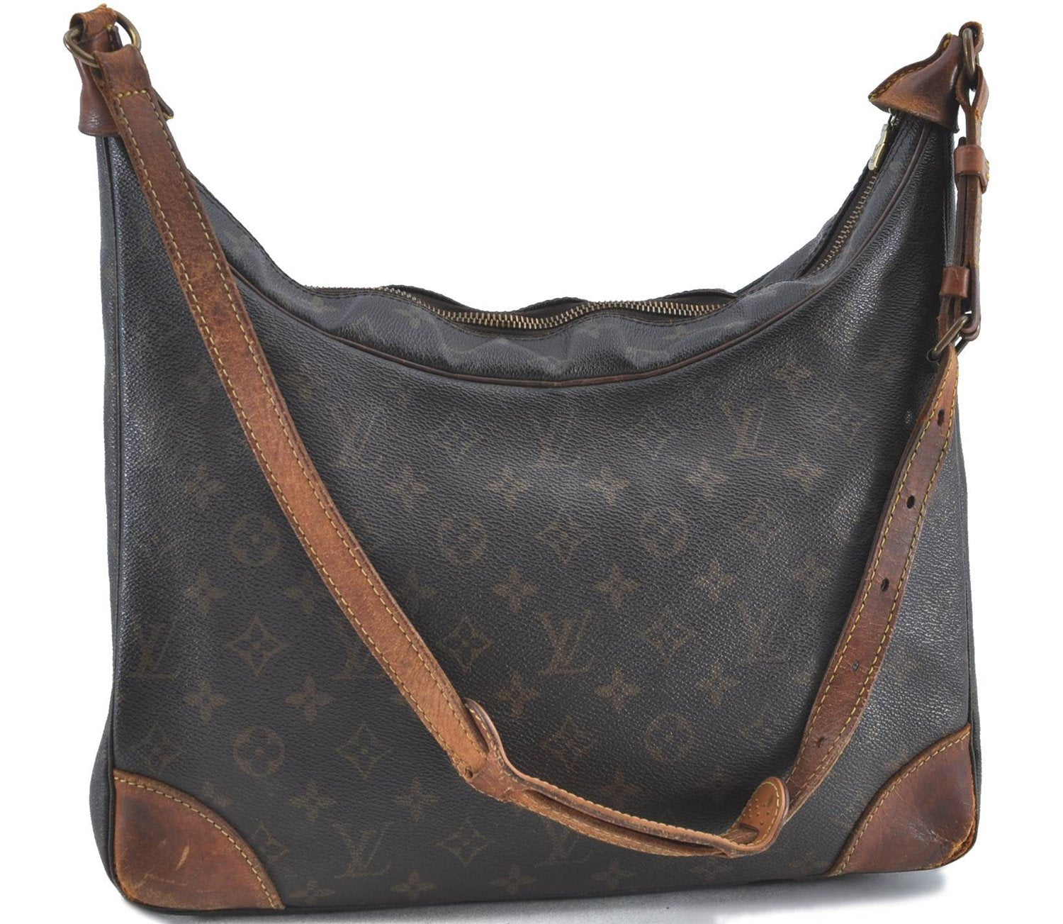 Auth LOUIS VUITTON Monogram Boulogne 35 Shoulder Cross Body Bag M51260 LV H7440