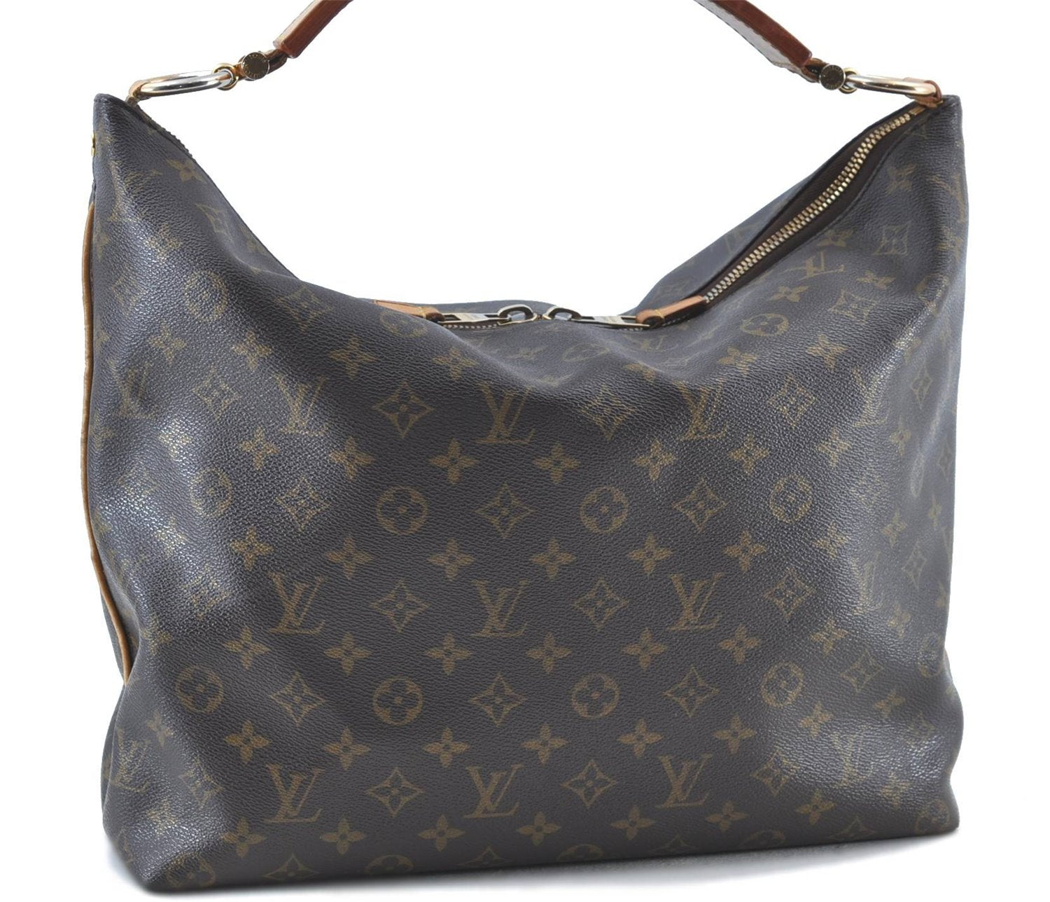 Authentic LOUIS VUITTON Monogram Sully MM Shoulder Bag M40587 LV H7441