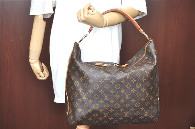 Authentic LOUIS VUITTON Monogram Sully MM Shoulder Bag M40587 LV H7441