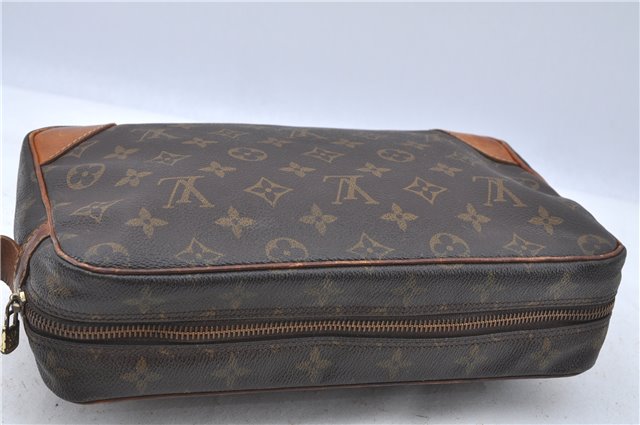 Authentic LOUIS VUITTON Monogram Compiegne 28 Clutch Hand Bag M51845 LV H7463