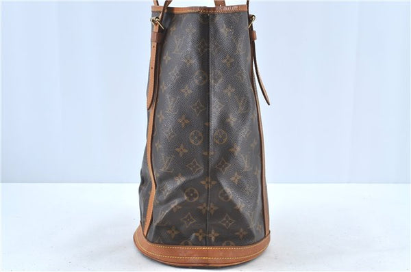 Authentic LOUIS VUITTON Monogram Bucket GM Shoulder Bag M42236 LV H7481