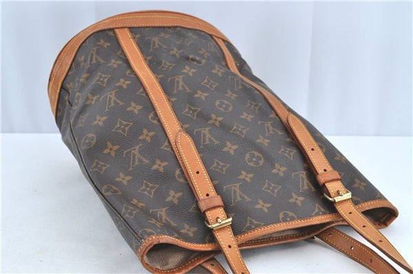 Authentic LOUIS VUITTON Monogram Bucket GM Shoulder Bag M42236 LV H7481