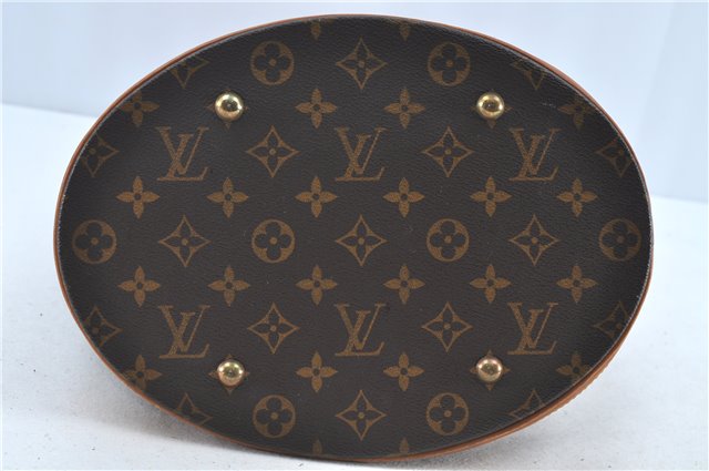 Authentic LOUIS VUITTON Monogram Bucket GM Shoulder Bag M42236 LV H7481