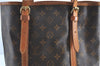 Authentic LOUIS VUITTON Monogram Bucket GM Shoulder Bag M42236 LV H7481