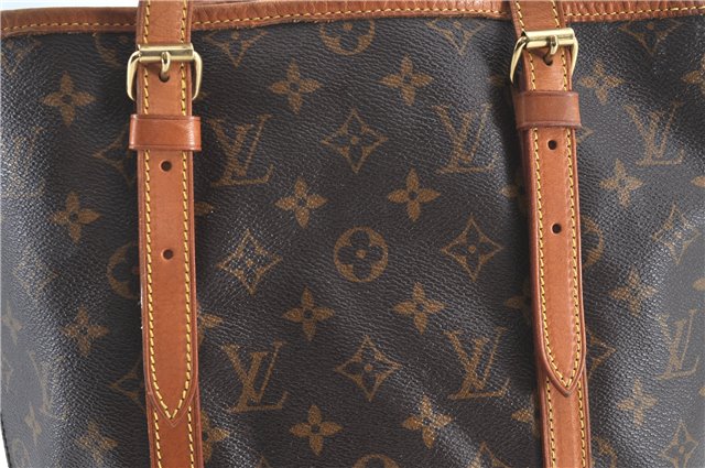 Authentic LOUIS VUITTON Monogram Bucket GM Shoulder Bag M42236 LV H7481