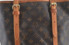 Authentic LOUIS VUITTON Monogram Bucket GM Shoulder Bag M42236 LV H7481