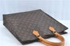 Authentic LOUIS VUITTON Monogram Sac Plat Hand Bag M51140 LV H7494