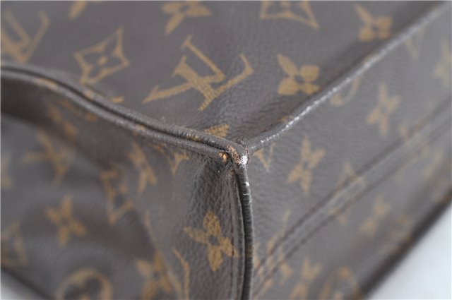 Authentic LOUIS VUITTON Monogram Sac Plat Hand Bag M51140 LV H7494