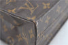 Authentic LOUIS VUITTON Monogram Sac Plat Hand Bag M51140 LV H7494