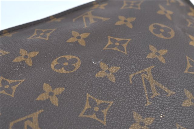 Authentic LOUIS VUITTON Monogram Sac Plat Hand Bag M51140 LV H7494