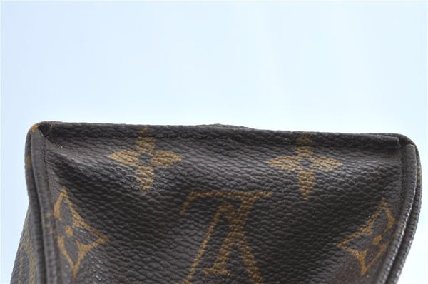 Authentic LOUIS VUITTON Monogram Sac Plat Hand Bag M51140 LV H7494