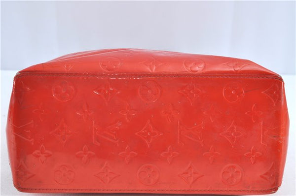 Authentic LOUIS VUITTON Vernis Reade MM Hand Bag Red M91086 LV H7495