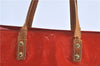 Authentic LOUIS VUITTON Vernis Reade MM Hand Bag Red M91086 LV H7495