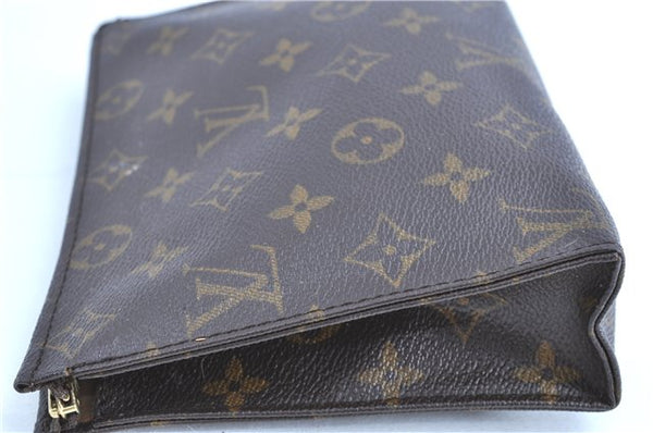 Auth LOUIS VUITTON Monogram Poche Toilette 19 Cosmetics Pouch M47544 Junk H7497