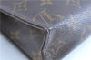 Auth LOUIS VUITTON Monogram Poche Toilette 19 Cosmetics Pouch M47544 Junk H7497