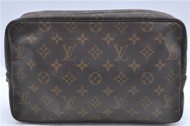 Auth LOUIS VUITTON Monogram Trousse Toilette 28 Clutch Hand Bag M47522 LV H7502