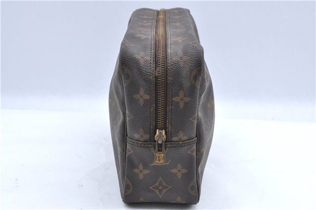 Auth LOUIS VUITTON Monogram Trousse Toilette 28 Clutch Hand Bag M47522 LV H7502