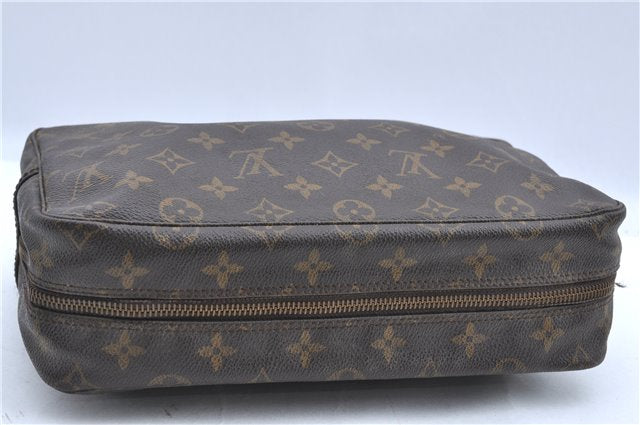 Auth LOUIS VUITTON Monogram Trousse Toilette 28 Clutch Hand Bag M47522 LV H7502