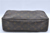 Auth LOUIS VUITTON Monogram Trousse Toilette 28 Clutch Hand Bag M47522 LV H7502