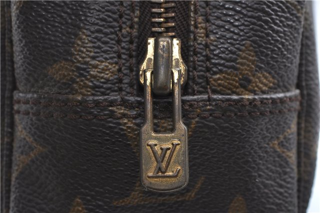 Auth LOUIS VUITTON Monogram Trousse Toilette 28 Clutch Hand Bag M47522 LV H7502