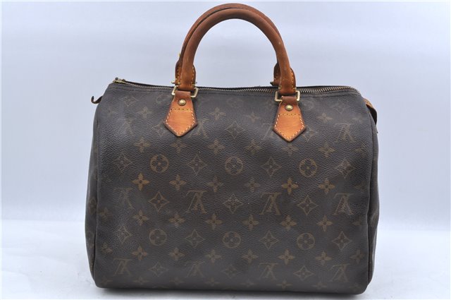 Authentic LOUIS VUITTON Monogram Speedy 30 Hand Bag M41526 LV Junk H7511