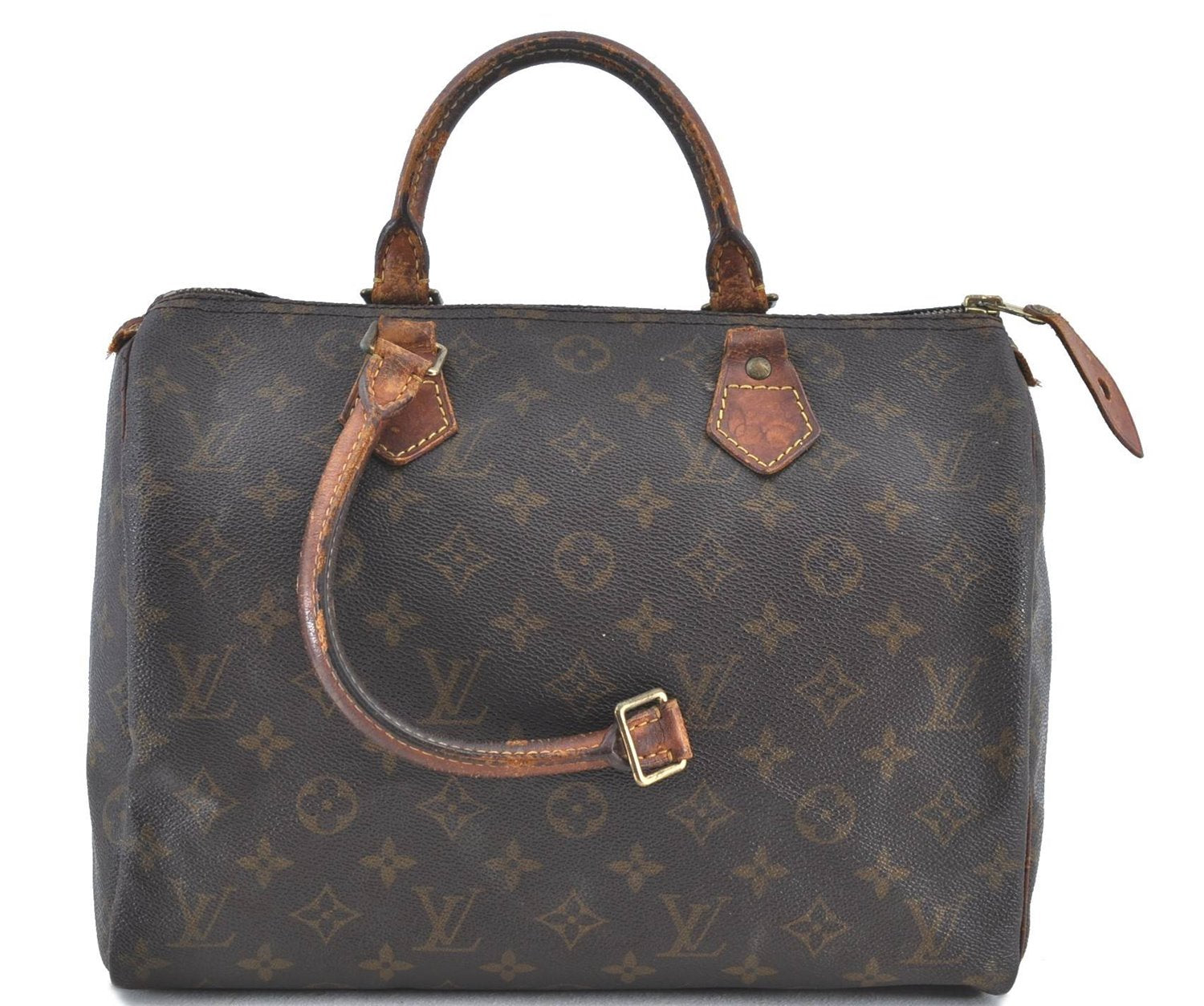 Authentic LOUIS VUITTON Monogram Speedy 30 Hand Bag M41526 LV Junk H7513