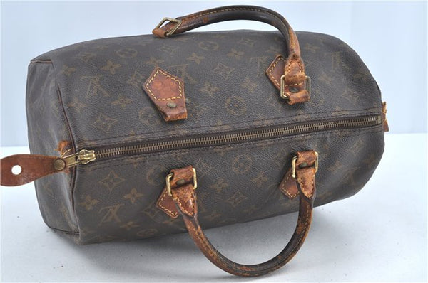 Authentic LOUIS VUITTON Monogram Speedy 30 Hand Bag M41526 LV Junk H7513