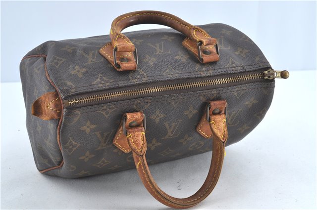 Authentic LOUIS VUITTON Monogram Speedy 25 Hand Bag M41528 LV H7524