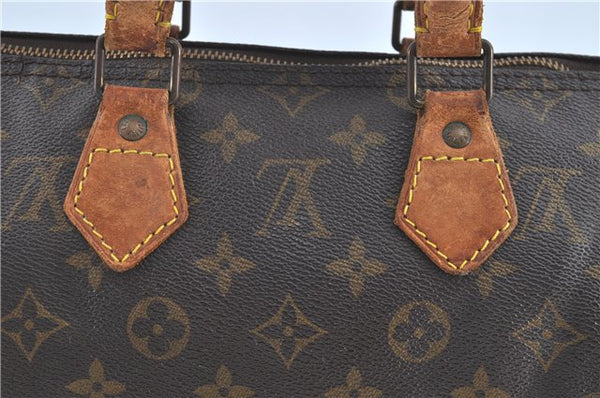 Authentic LOUIS VUITTON Monogram Speedy 25 Hand Bag M41528 LV H7524