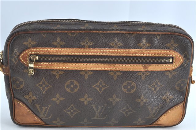 Auth LOUIS VUITTON Monogram Marly Dragonne GM Clutch Hand Bag M51825 LV H7530