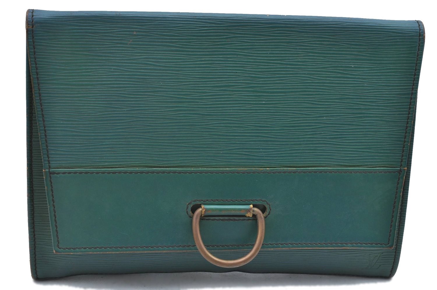 Authentic LOUIS VUITTON Epi Iena 28 Clutch Bag Green M52724 LV H7535