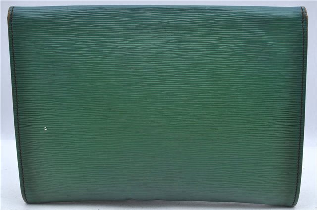 Authentic LOUIS VUITTON Epi Iena 28 Clutch Bag Green M52724 LV H7535