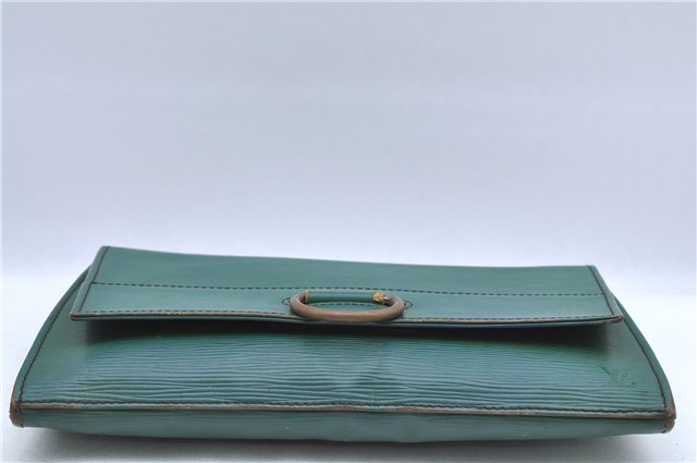 Authentic LOUIS VUITTON Epi Iena 28 Clutch Bag Green M52724 LV H7535