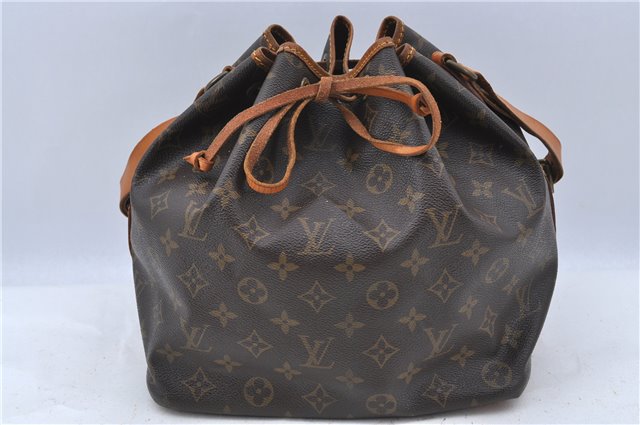 Authentic LOUIS VUITTON Monogram Petit Noe Shoulder Bag M42226 LV H7547